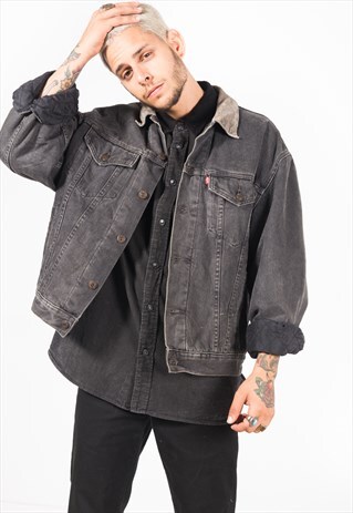 VINTAGE 80S LEVI'S BLANKET DENIM JACKET / S1550