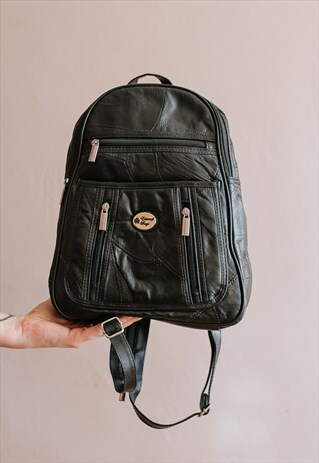VINTAGE 90S' GRUNGE PATCHWORK RUCKSACK