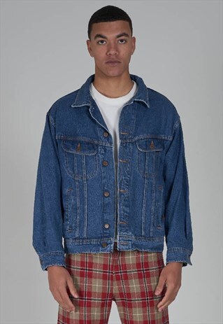 VINTAGE MID WASH VALENTINO 90'S DENIM JACKET