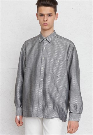 VINTAGE GREY WRANGLER LONG SLEEVE SHIRT