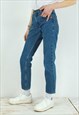 595 04 JEANS TAPERED DENIM TROUSERS STRAIGHT PANTS MID WAIST