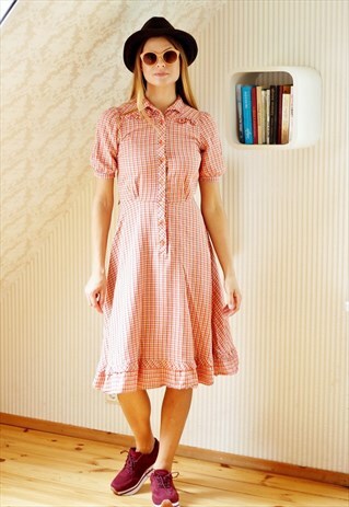 PASTEL CHECKED DRESS