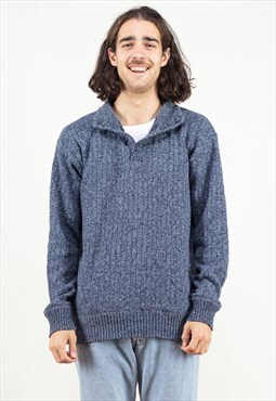 Vintage 90s Pierre Cardin Sweater in Grey