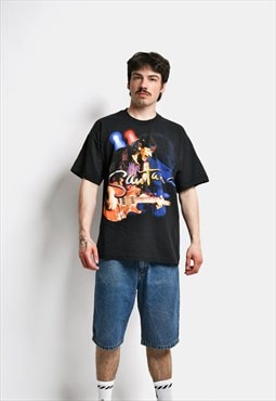 Santana vintage music t-shirt unisex deadstock black printed