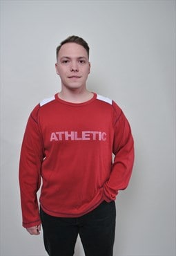 Y2k sport sweatshirt, college athletic pullover shirt, 00s