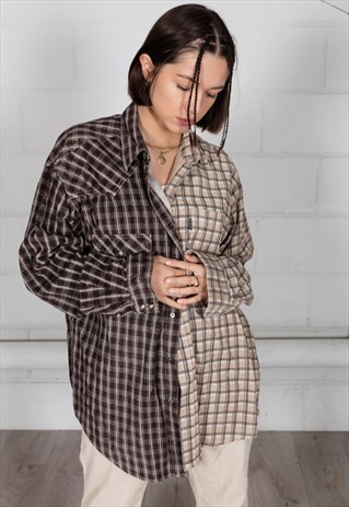 VINTAGE CORDUROY FLANNEL UNISEX RECONSTRUCTED SHIRT