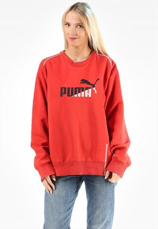 PUMA SWEATSHIRT JUMPER LARGE LOGO TRACK TOP