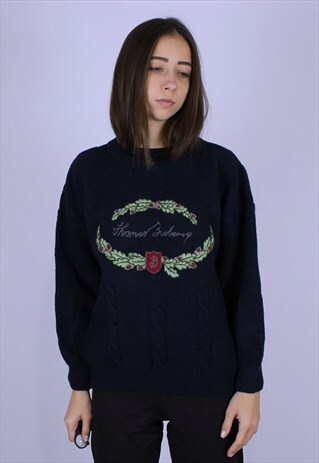 BURBERRY THOMAS VINTAGE SWEATER RARE LIGHT PURPLE