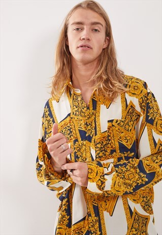 VINTAGE PATTERNED FESTIVAL LONG SLEEVE SHIRT