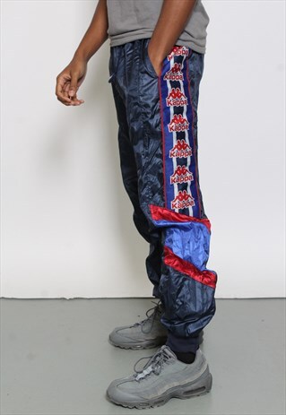 VINTAGE KAPPA TRACK PANTS BLUE