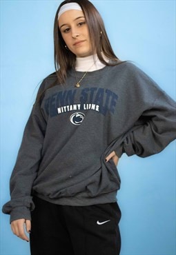 Vintage Penn State College Gildan sweatshirt in grey L