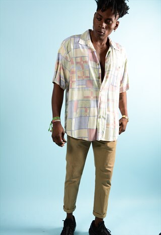 VINTAGE ABSTRACT PATTERN SHIRT