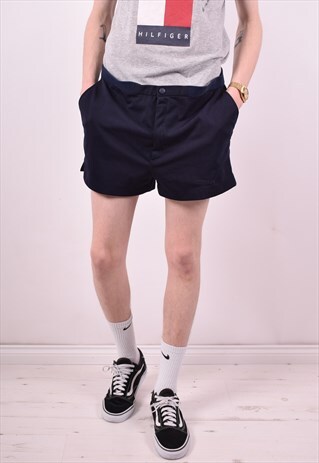 FILA MENS VINTAGE SHORTS W38 NAVY BLUE 90'S