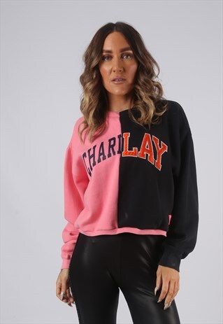 VINTAGE CROPPED SWEATSHIRT OVERSIZED BICH REBORN 12 14 (DLAS