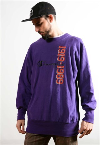 CHAMPION VINTAGE PURPLE CHAMPION SWEATSHIRT.