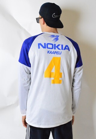 VINTAGE 90S WHITE NOKIA SPORTS TOP