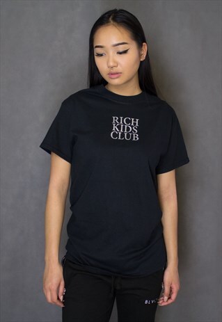 NEW IN - RICH KIDS CLUB BLACK TEE