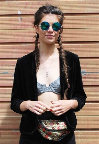 VINTAGE BLACK VELVET JACKET