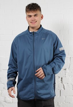 Vintage Nike Jacket in Blue with Swoosh Tick Logo