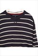 VINTAGE 90'S TOMMY HILFIGER JUMPER / SWEATER STRIPED