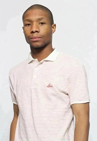VINTAGE LEVIS LOGO POLO SHIRT STRIPED