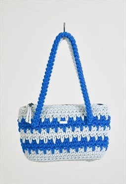 Vintage 00s handmade crocheted bag