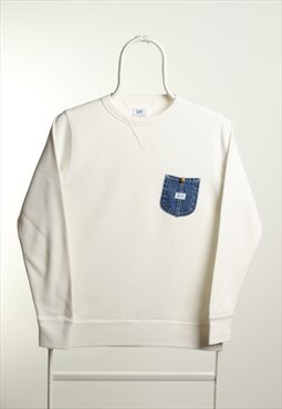 Vintage Lee Crewneck Sweatshirt White