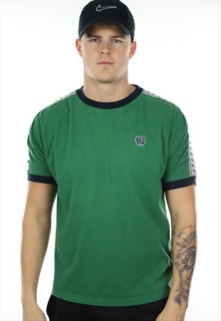 VINTAGE FRED PERRY TAPE ARM T SHIRT TEE