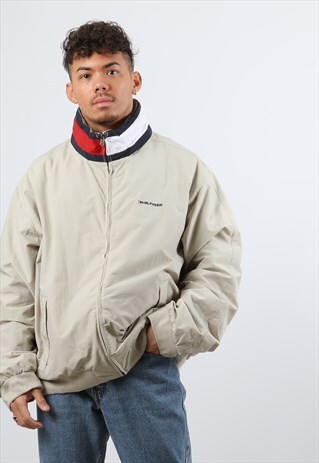 VINTAGE TOMMY HILFIGER XL BEIGE JACKET
