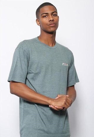 VINTAGE FILA LOGO T-SHIRT BLUE
