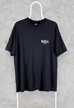 The Beatles Single Stitch T Shirt Black Rare 80s Large