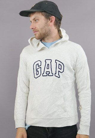VINTAGE GAP HOODIE IN CREAM WITH LOGO