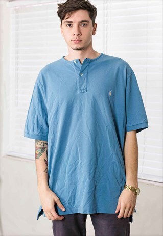 VINTAGE RALPH LAUREN T-SHIRT LOGO 90S L 12.2