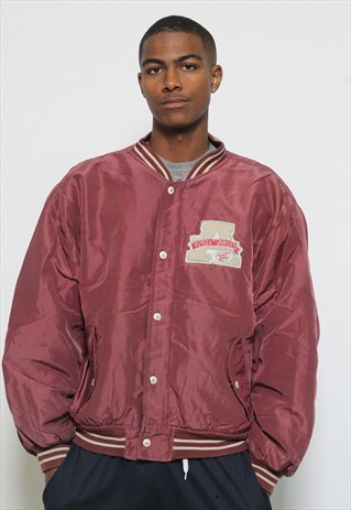 VINTAGE AVIREX COLLEGE BOMBER VARSITY LOGO JACKET