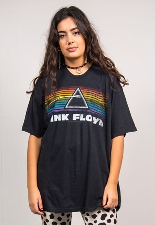 PINK FLOYD BLACK OVERSIZED BAND T-SHIRT