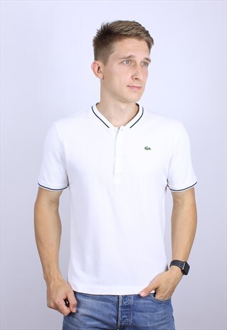 VINTAGE POLO LACOSTE MENS LOGO T-SHIRT TOP