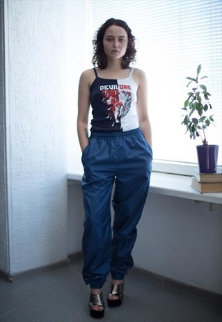 VINTAGE 90'S NAVY BLU SPORTS SWEATS