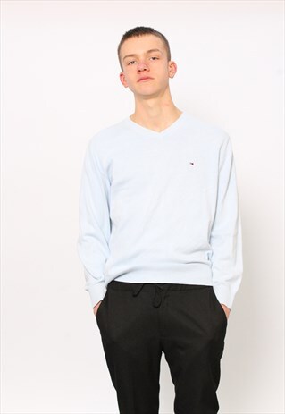 VINTAGE TOMMY HILFIGER KNIT LIGHT BLUE