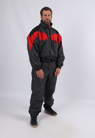 VINTAGE FULL SKI SUIT SNOW TALL UK L 42 - 44" (5BC)