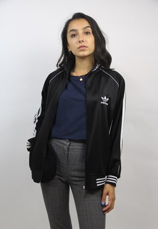 VINTAGE ADIDAS 90'S BLACK SPORTS JACKET