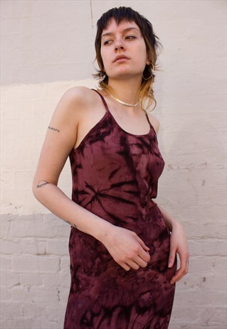 VINTAGE TIE-DYE SLIP DRESS