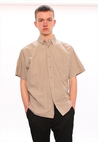 VINTAGE LACOSTE BUTTON UP SHORT SLEEVE SHIRT