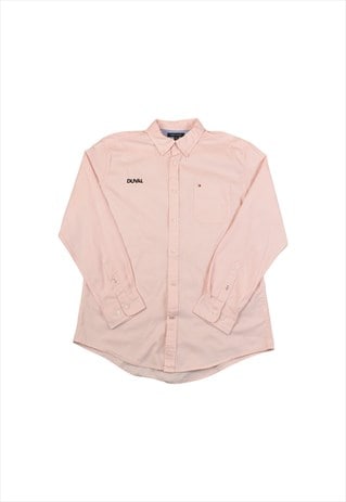 Vintage Tommy Hilfiger Shirt Long Sleeved Pink XL