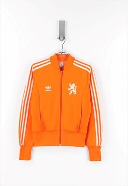 Adidas Vintage National Team Zip Sweatshirt in Orange - S