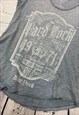 GREY HARD ROCK CAFE COUTURE T-SHIRT SIZE S