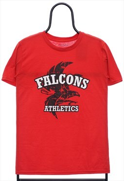 Vintage Falcons Graphic Red TShirt Womens