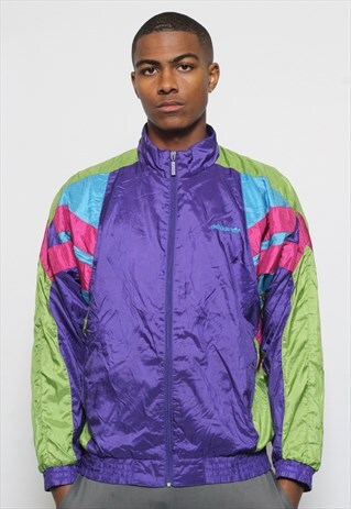 VINTAGE ADIDAS ORIGINALS PURPLE TRACK JACKET
