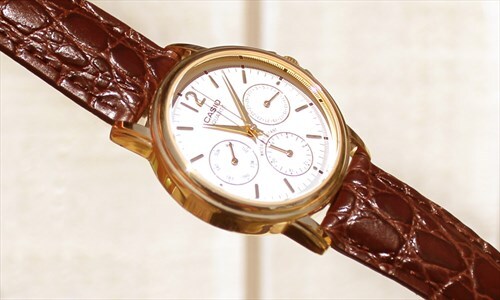 Casio Gold Chronograph Watch