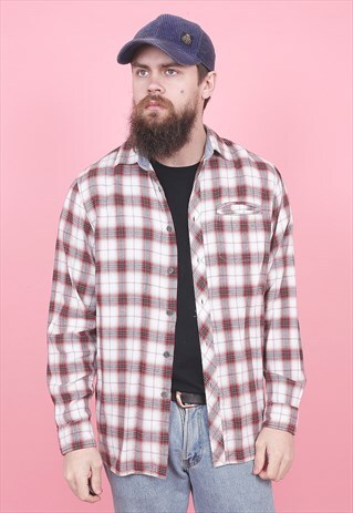 VINTAGE RED CHECK SHIRT /R10331