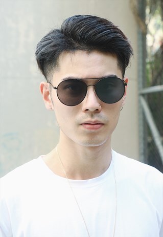 SHALEX AVIATOR SUNGLASSES - BLACK